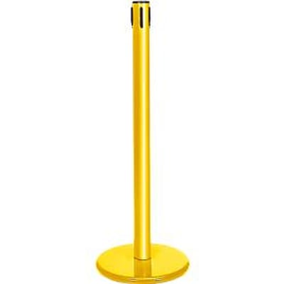 Afzetpaal GLA45, zonder trekband, H 955 mm, met lege cassette, geel
