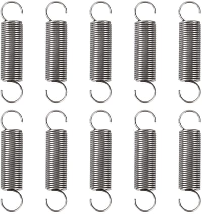 Set van 10 RVS Trekveren 45mm Dubbele Haak 0.9mm Draaddiameter