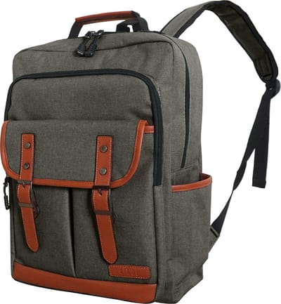 ZILOU Laptop Rugzak 15.6 inch - Handbagage Rugzak 28L - Reisrugzak - Anti-Diefstal - Incl. Regenhoes - Grijs