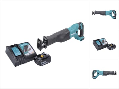 Makita DJR 186 RF1 accu reciprozaag sabelszaag 18 V + 1x accu 3,0 Ah + oplader
