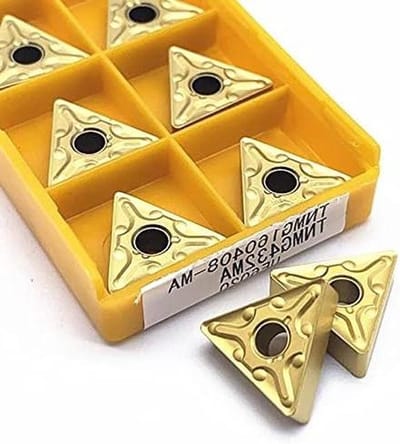 Metaaldraaigereedschap - Carbide inzetstukken - Precisie bewerken - Hoge hardheid - TNMG160408 - Zilverkleurig