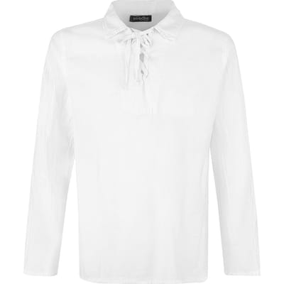 Innocent - Gothic Longsleeve - Pirate Shirt - M tot XXL - voor Mannen - ecru