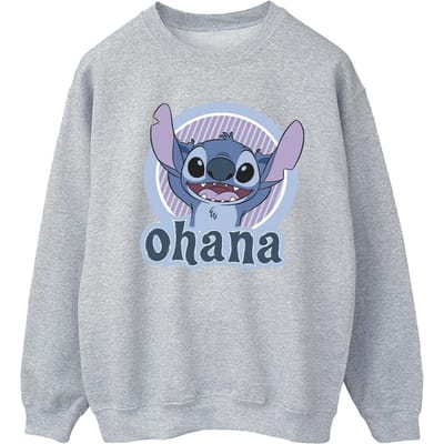 Disney Dames/Dames Lilo And Stitch Ohana Cirkel Sweatshirt (Sportgrijs)