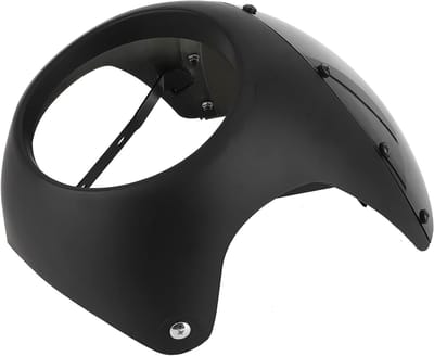 Motorfiets Windscherm - Koplamp Bekleding - Motorrijden Beschermen - ABS Kunststof - 7 inch - Mat Zwart