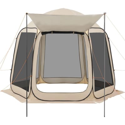 Tente-Maison Moustiquaire, 3030 x 2650 x 2300 mm, Tente Moustiquaire Pop-Up 4-8 Personnes avec Auvent Étendu, Tonnelle Moustiquaire Portative avec Sac de Transport, Filet