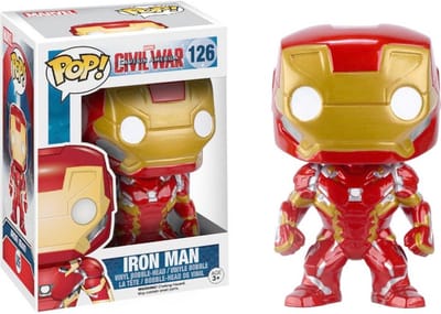 Bobble hoofd figuur iron man vynil Funko Captain America Civil War POP!
