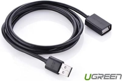 Ugreen - verlengstuk - USB 2.0 adapter 0,5m zwart - (US103)