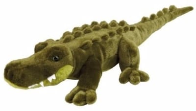 Ravensden Pluche krokodil - liggende krokodil knuffel - 60 cm - wilde dieren speelgoed