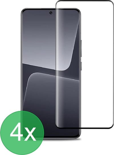 Full Screenprotector 4x Geschikt voor: Xiaomi 13 Pro - screen protector - volledige glas - bescherming - beschermglas - ZT Accessoires