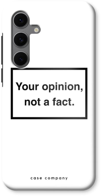 Case Company® - Hoesje geschikt voor Samsung Galaxy S24 FE hoesje - Your opinion - Tough Case - Maximale Bescherming alle Kanten en Schermrand