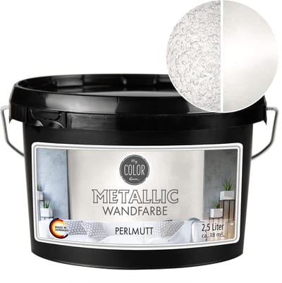 My Color Room Metallic Muurverf - Hoogglans Afwerking - Waterbasis - Terpentine vrij - Parelmoer - 2,5 Liter