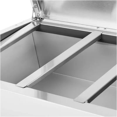 Royal Catering Opzetkoelvitrine - 140 x 33 cm - 6 GN 1/4 containers 10010940