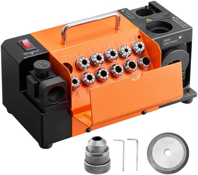Boorslijpmachine - MR-13D Boorslijper - Bereik 3–13 mm - Punthoek 95°–135° - Verstelbare vrijloophoek - Snelheid 4600 tpm - Incl. 11 spantangen - CBN-slijpschijf