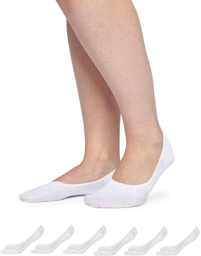 SNOCKS Loafer Sokken - Footies Dames - Footies Heren - Onzichtbare Sokken - Invisible Sokken - Kousenvoetjes - Maat 38-46 - 6 Paar - Duurzaam Cadeau