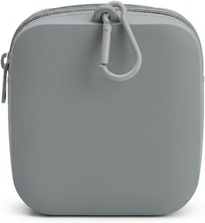 Snacktas voor honden van zachte siliconen, wasbaar en met karabijnhaak, ideaal voor training en wandelingen, 10 x 11 x 3,5 cm, hondenaccessoires, handige tas, hondenuitlaat