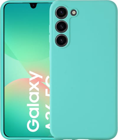 Hoesje geschikt voor Samsung Galaxy A26 hoesje zacht siliconen- Arara backcover - Mint Groen