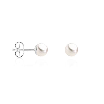 Luna-Pearls - 311.1602 - Oorbellen - 750/-Wit goud met Akoya gekweekte parel en Diamanten