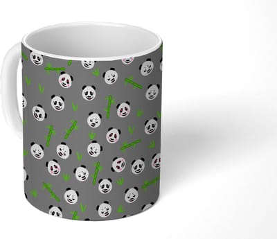 Mok - Koffiemok - Panda - Bamboe - Design - Mokken - 350 ML - Beker - Koffiemokken - Theemok