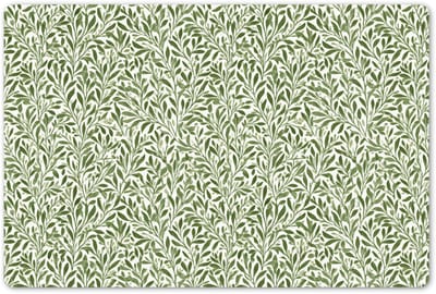 Placemats 45x30 cm - Placemat kunststof - 1 stuk - Botanisch - Takken - Groen - Borden onderleggers - Decoratie voor op tafel - Keuken tafeldecoratie accessoires - Vinyl onderlegger - Tafelversiering