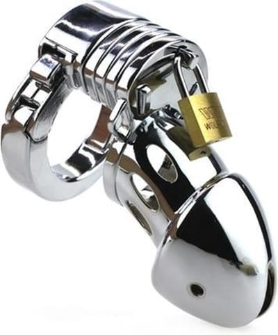 Metalen Peniskooi Modula - Zilver - Kuisheidskooi Metaal - Chastity