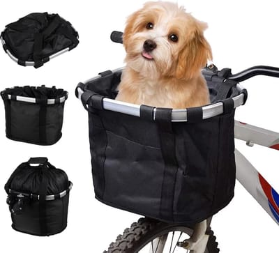 Fietsmand - Hondenmand Fiets Voorop - Fietsmand Hond Afneembaar - Boodschappentas - Hondenmand Fiets - LOUZIR