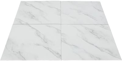Zelfklevende Vloertegels met Marmereffect voor Badkamer, Keuken, Woonkamer en Slaapkamer - 32 Stuks, Waterdicht, 30 x 30 cm