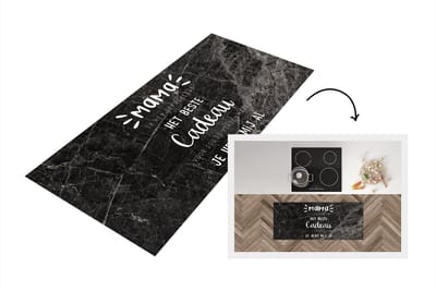 Keukenloper - Loper keuken - Spreuken - Quotes Mama Je Hebt Mij Al - Moederdag cadeautje - Mama - Cadeau - Moeder - 120x50 cm - Keukenloper vinyl
