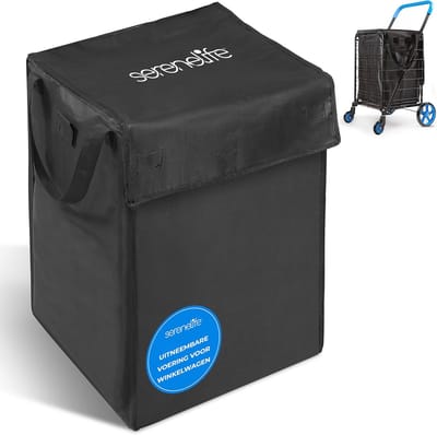 Universele Afneembare Boodschappentrolley Tas met Waterdichte Voering en Duurzaam Oxford Materiaal