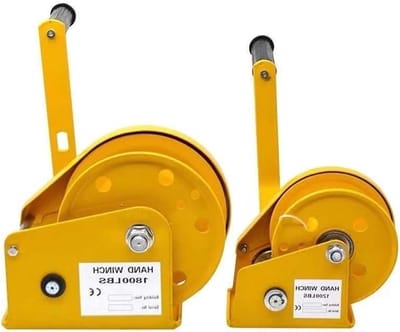 Handmatige Lier - Touwlier Hefwerktuig - Zware Lasten Tillen - Tweeweg Zelfborgend - 1800 LBS - Staal