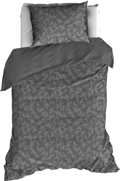 De Witte Lietaer Dekbedovertrek Katoen Flanel Alvaro - Eenpersoons - 140 x 200/220 cm - Grijs