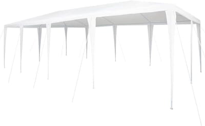 Partytent - Feesttent Gazebo - Buitenfeesten organiseren - UV en waterbestendig - 800 x 400 x 266 cm - Wit