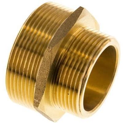 G 2'' x G 1 1/2'' Messing Borstnippel 16 Bar - FL2S-M-B-200G-112G