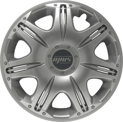 Carpoint Wieldoppen Opus 15 Inch Abs Zilver Set Van 4