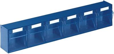 Lockweiler Klarsichtmagazin H 113 x B 600 x T 91 mm blau - 1500691