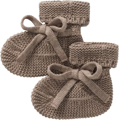 Noppies Nelson Slofjes Taupe Melange One Size