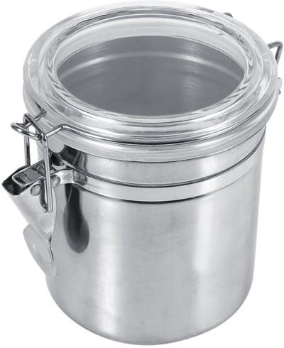 Dailygoody - Food Storage Container - Roestvrij staal - Set van 4 maten - Voor suiker, thee en koffie - Ideaal voor keukenorganisatie - Handig in gebrui