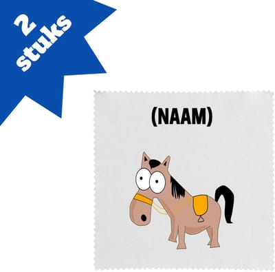 Akyol - paardrijden met eigen naam brillendoekjes - Paardrijden - paardrijder - sport - 17,8 bij 17,8 cm - 2 stuks