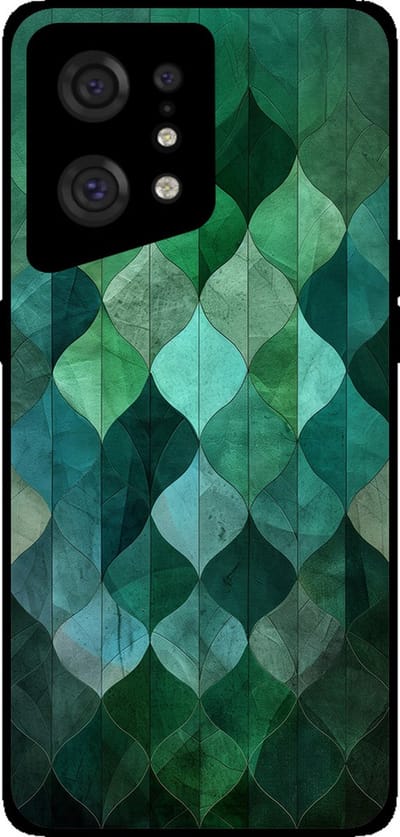 Smartphonica Telefoonhoesje Geschikt voor Oppo Find X5 met groene bladeren opdruk - TPU backcover case green leaf design - Groen geschikt voor Oppo Find X5