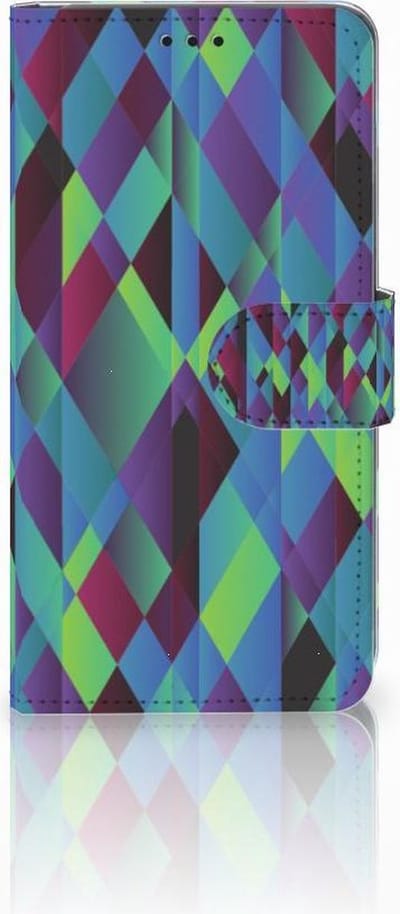 Samsung Galaxy S10 Book Case Abstract Green Blue