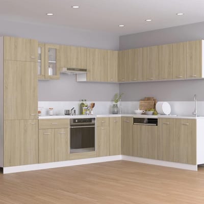 Ovenkast - Keukenkast - Keuken organiseren - Eenvoudig design - 60x46x815 cm - Sonoma Eiken