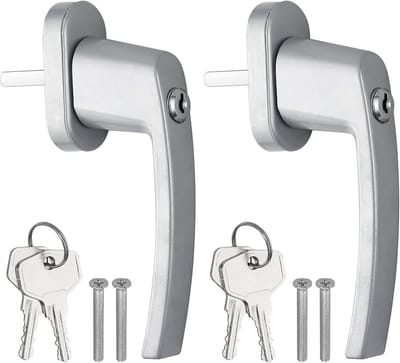 Veiligheidsraamkruk met slot voor kinderbeveiliging - 2 stuks aluminium