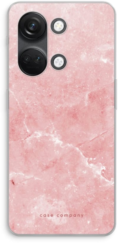 Case Company® - Hoesje geschikt voor OnePlus Nord 3 hoesje - Roze marmer - Soft Cover Telefoonhoesje - Bescherming aan alle Kanten en Schermrand