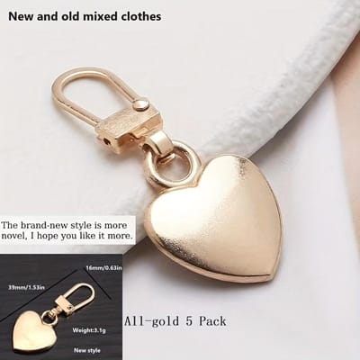 Hartvormige Veelzijdige Metalen Oogjes Zonder Gereedschap Semi-Automatische Treklipjes, Afneembare Ritslipjes voor Bagage, Jassen, Kleding, Schoenen en Laarzen