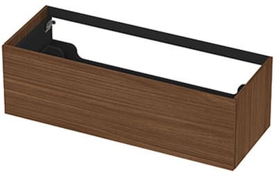 INK - Onderkast 1 Lade Push 2 Open Decor - 1200x450x376 Mm - Warm Walnoot