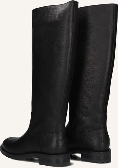 Shabbies Alyd Tuba Laarzen - Leer - Dames - Zwart - Maat 37