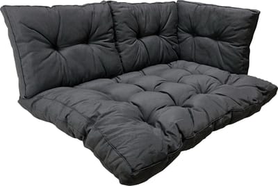 Madison - Loungekussen - Tuinkussen - Palletkussen - Rugkussen - 4-delig - 120 x 80cm - Florance Grijs