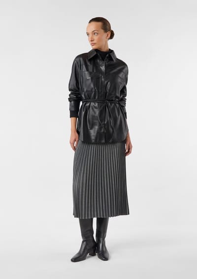 Plissé Rok met Elastische Taille Dames COMMA