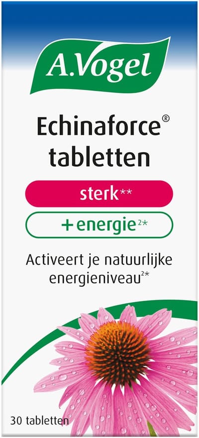 A.Vogel Echinaforce sterk + energie tabletten - Helpt bij vermoeidheid en ondersteunt de weerstand - 30 st