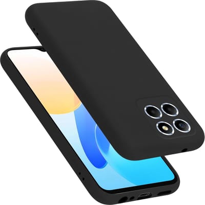 Cadorabo Hoesje geschikt voor Honor X8 5G in LIQUID ZWART - Beschermhoes gemaakt van flexibel TPU silicone Case Cover
