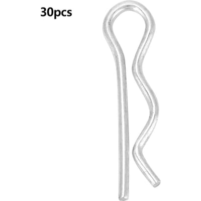 R Splitpen Borgpen Bevestigingsclip Helder Verzinkt (1.6*28mm 30 stuks ) white